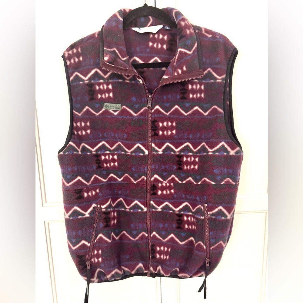 Columbia Vintage 90’s Fleece Vest in Southwestern Aztec
